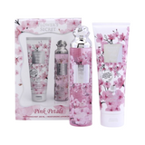 🌸 Kit Body Splash + Creme Hidratante – Flowers Secret Pink Petals Feminino 250ml
