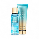 💦 Kit Feminino Victoria’s Secret Aqua Kiss – Body Splash 250ml + Creme Hidratante 236ml