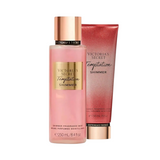 ❤️ Kit Feminino Victoria’s Secret Temptation Shimmer – Body Splash 250ml + Creme Hidratante 236ml
