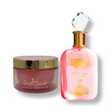 🍯 KIT FEMININO – AL WATANIAH SABAH AL WARD SUGAR 100ML + ISABELLE LÁ BELLE PASTA CORPORAL 200ML