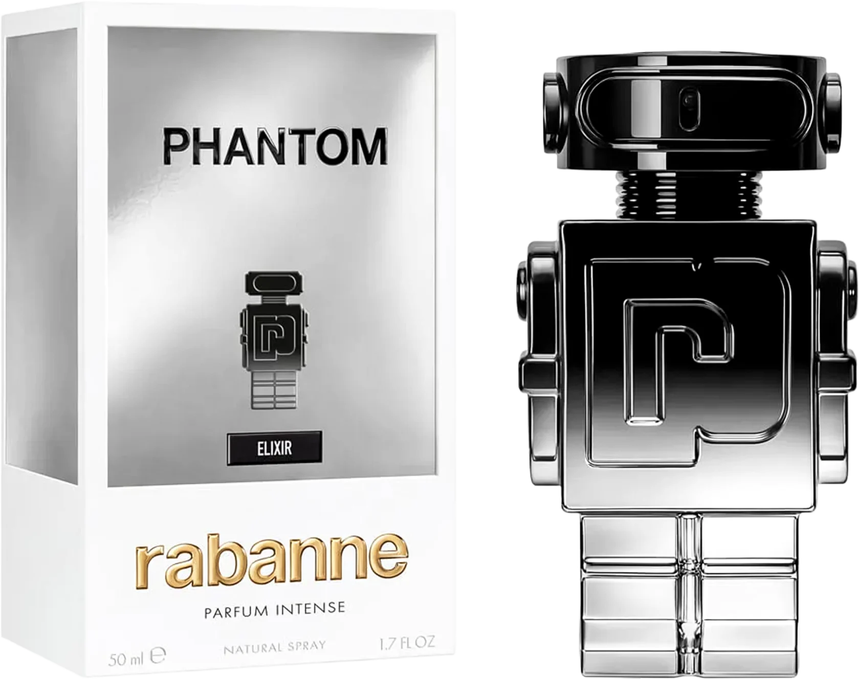 🤖🔥 Rabanne Masculino – Phantom Elixir Eau de Parfum 50ml