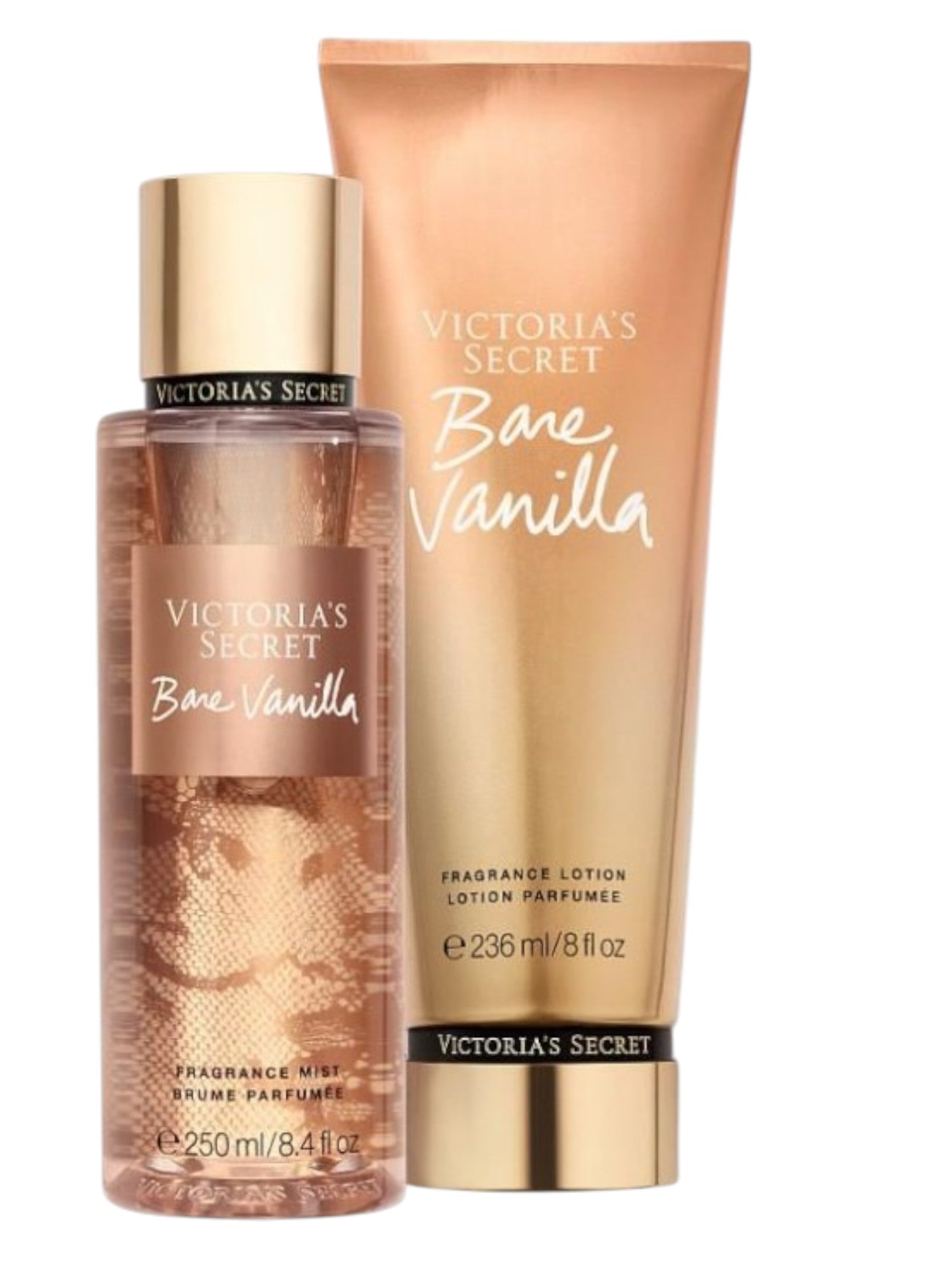 Victoria’s Secret – Kit Body Splash 250ml + Creme Hidratante 236ml Bare Vanilla