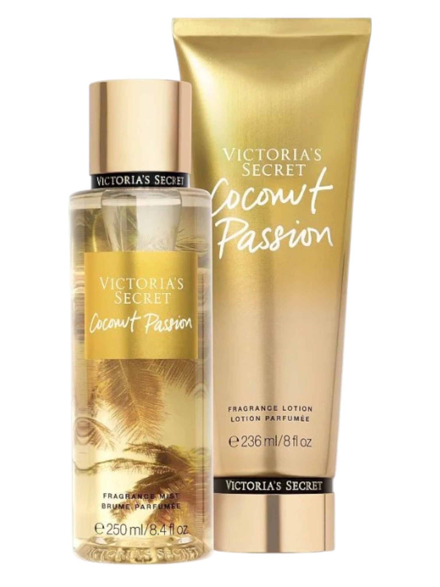 Victoria’s Secret – Kit Body Splash 250ml + Creme Hidratante 236ml Coconut Passion