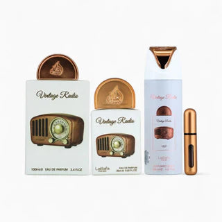 📻 Perfume Unissex – Lattafa Vintage Radio Gift Set