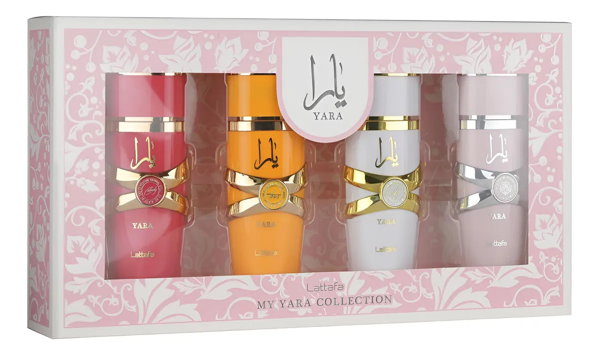 🎀 Kit Feminino – Lattafa Gift Set Yara • 4 Peças (30ml cada)