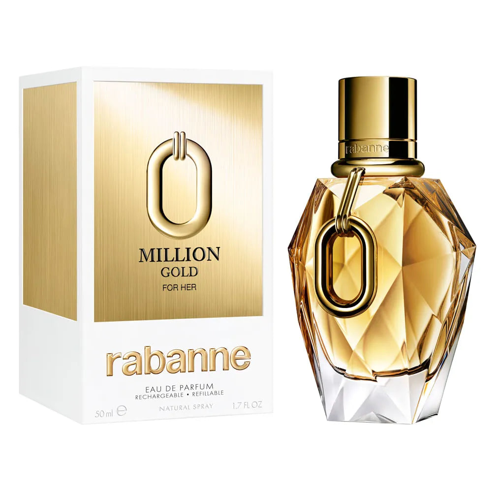 👑✨ Rabanne Feminino – Million Gold For Her Eau de Parfum 50ml