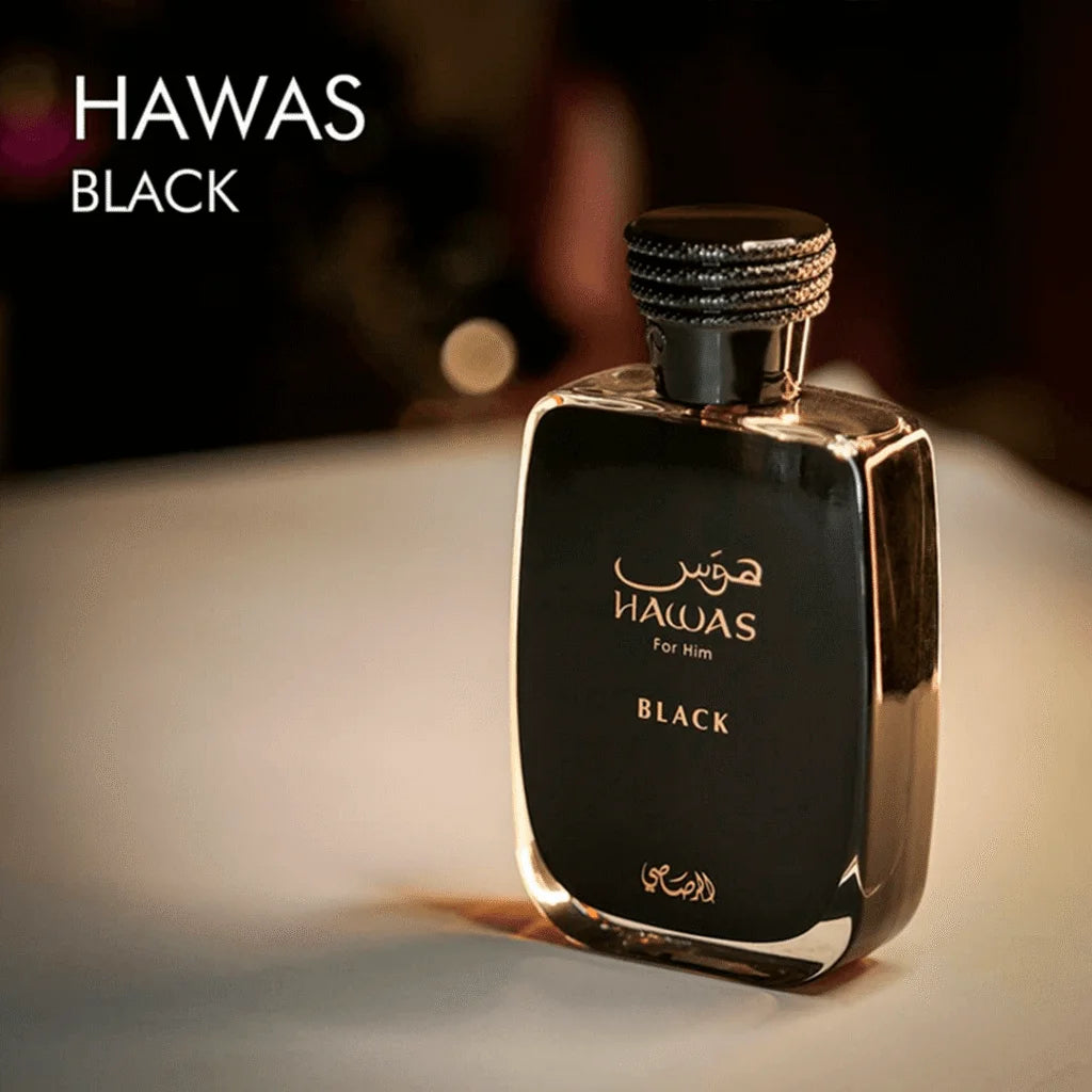 🖤🌊 Perfume Masculino – Rasasi Hawas Black Eau de Parfum 100ml
