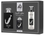⚪ Perfume Masculino – Lattafa Ishq Al Shuyukh Silver Gift Set