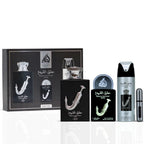 ⚪ Perfume Masculino – Lattafa Ishq Al Shuyukh Silver Gift Set