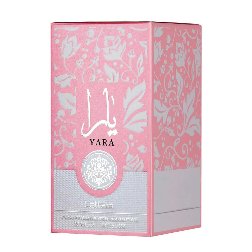 🌸 Perfume Feminino Lattafa Yara Pure Concentrated Oil – Óleo Perfumado 20ml