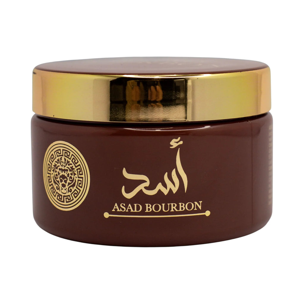 🖤 KIT MASCULINO – LATTAFA ASAD BOURBON 100ML + ISABELLE LÁ BELLE PASTA CORPORAL 200ML