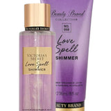 Victoria’s Secret – Kit Body Splash 250ml + Creme Hidratante 236ml Love Spell Shimmer