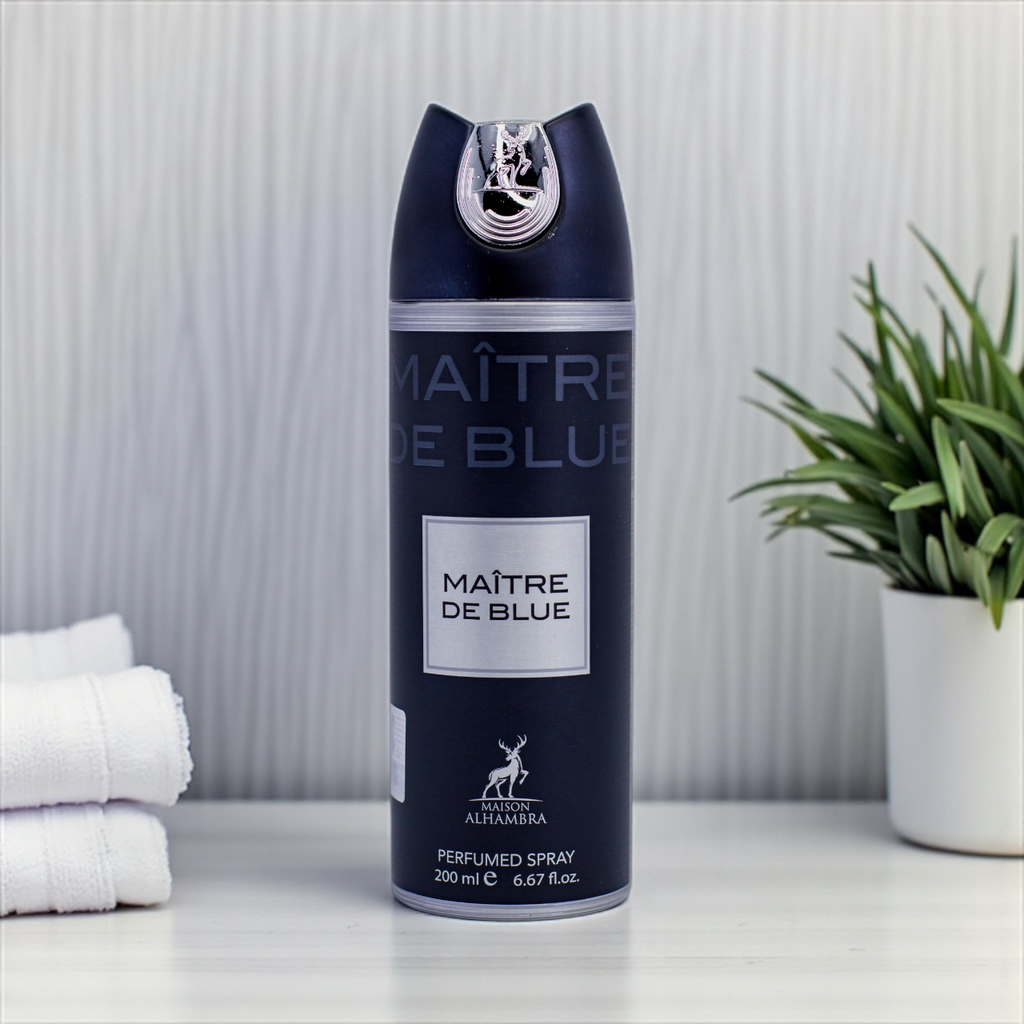 💙 Perfume Masculino Árabe – Spray Maître de Blue 200ml