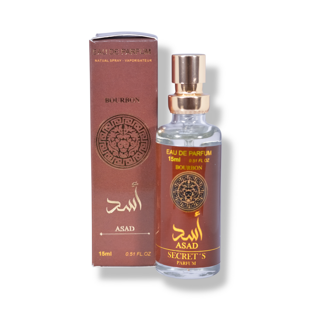 🦁 Arabe Miniatura – Asad Bourbon Eau de Parfum Masculino 15ml