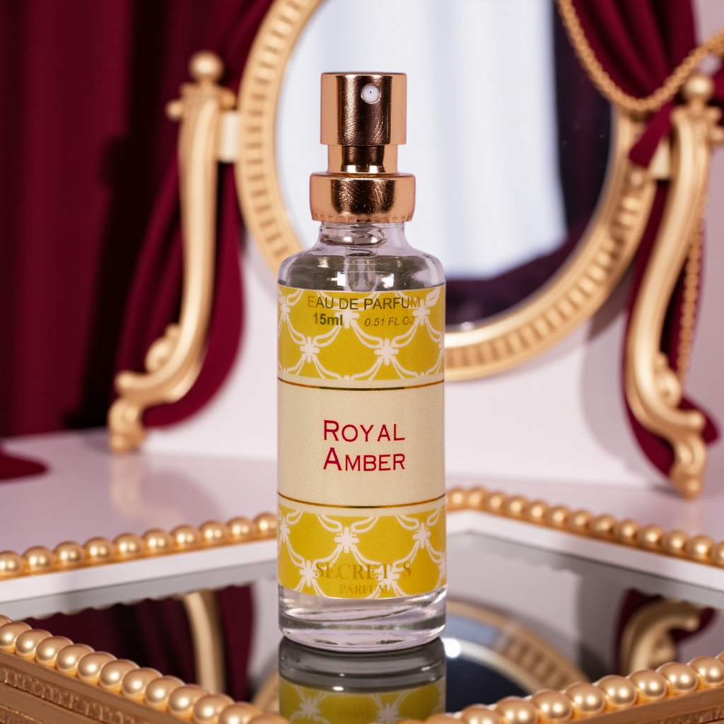 🟠 Perfume Unissex Árabe – Miniatura Royal Amber 15ml