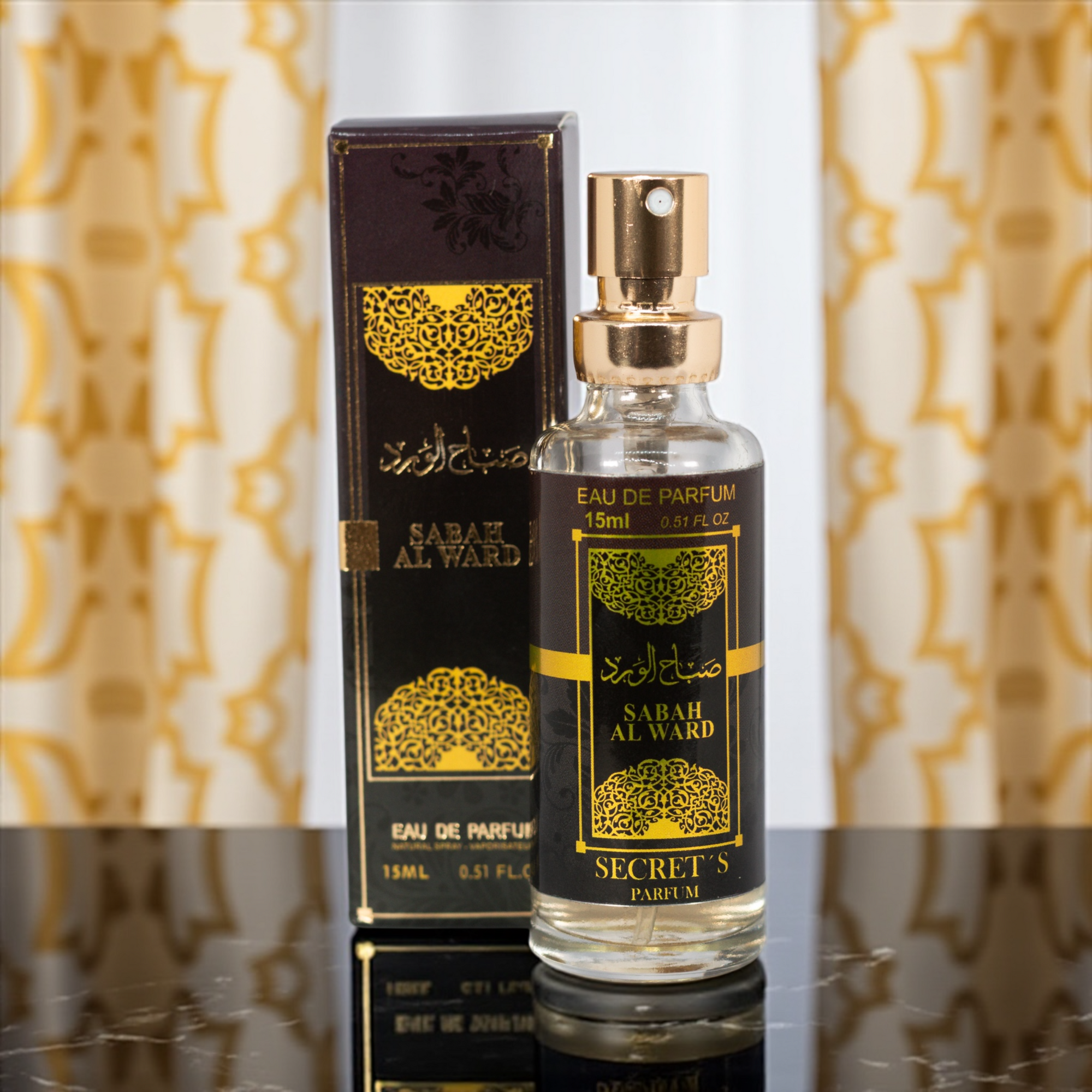💗 Perfume Feminino Árabe – Miniatura Sabah Al Ward 15ml