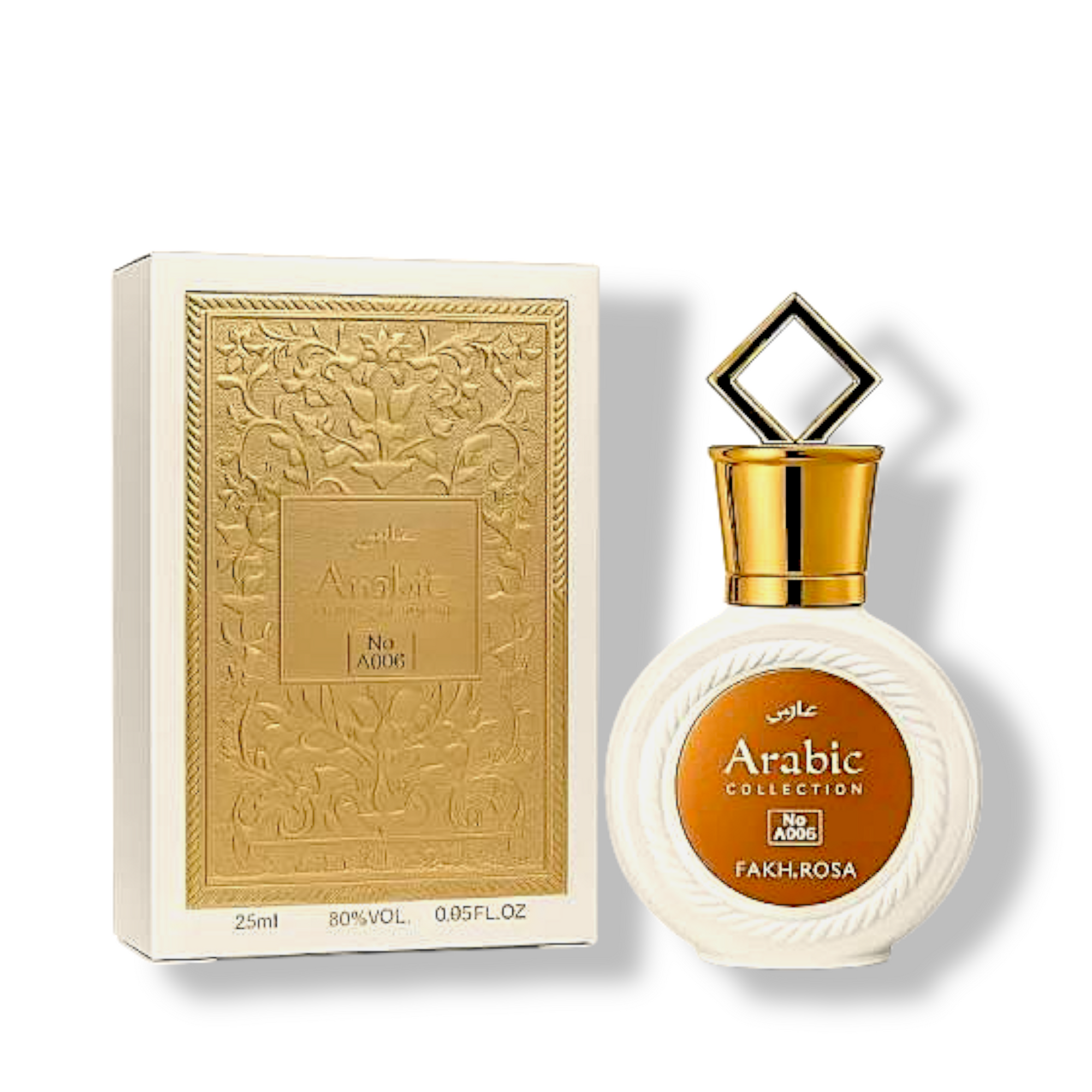 🌸 Perfume Feminino Árabe – Arabic Miniatura A006 Fakhar Rose Eau de Parfum 25ml
