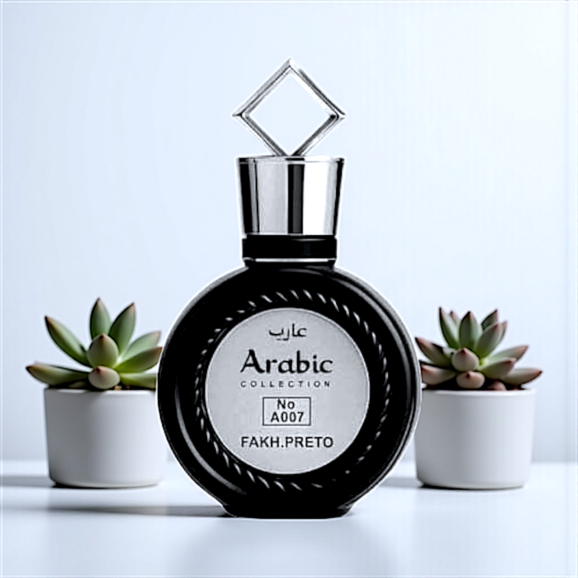 🩶 Perfume Masculino Árabe – Arabic Miniatura A007 Fakhar Silver Eau de Parfum 25ml