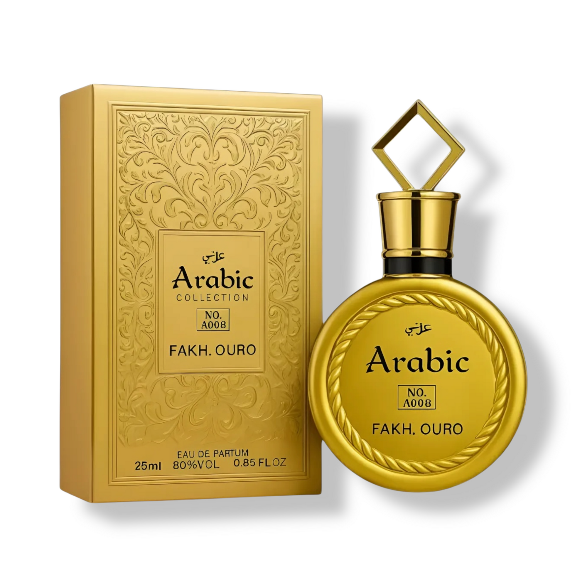 ✨ Perfume Unissex Árabe – Arabic Miniatura A008 Fakhar Gold Eau de Parfum 25ml