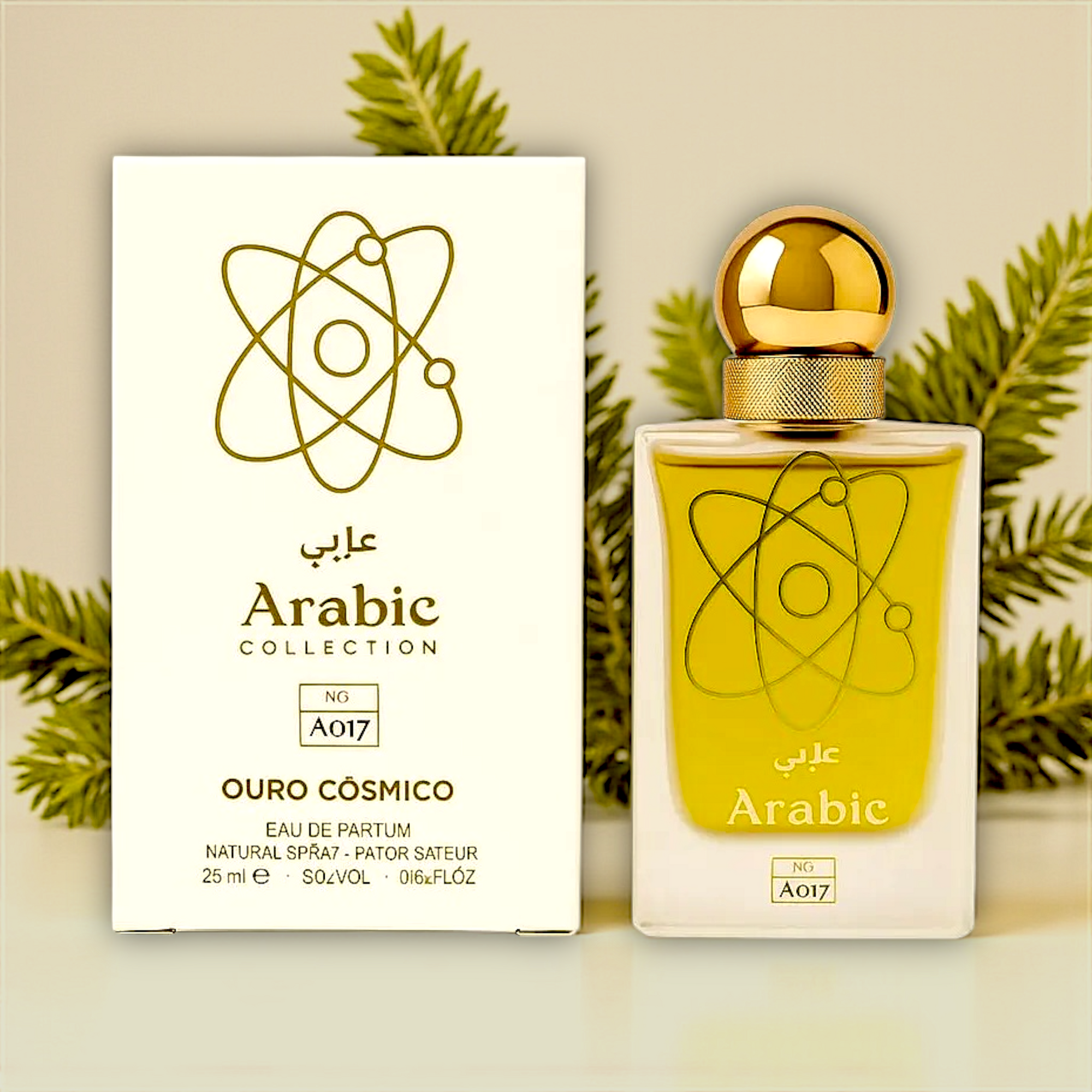 ✨ Perfume Unissex Árabe – Arabic Miniatura A017 Tharwah Gold Eau de Parfum 25ml