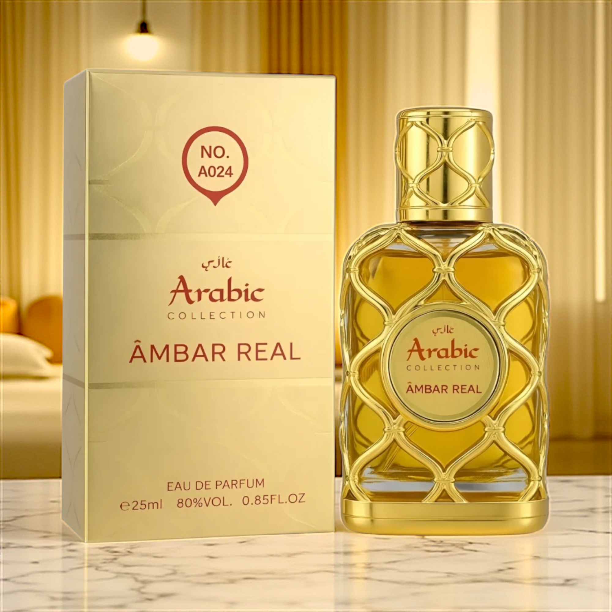 ✨ Perfume Unissex Árabe – Arabic Miniatura A024 Royal Amber Eau de Parfum 25ml