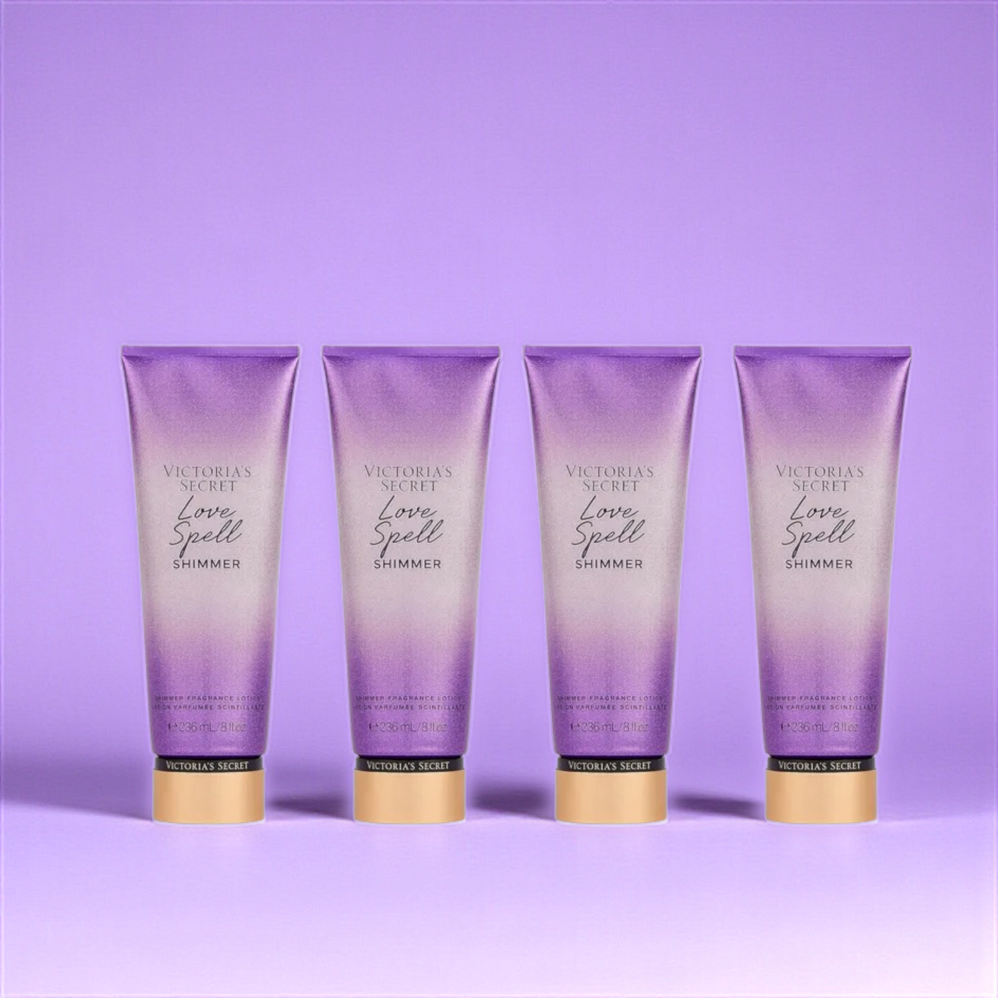 💜  Creme Hidratante Corporal com Brilho Victoria’s Secret Love Spell Shimmer – 236ml