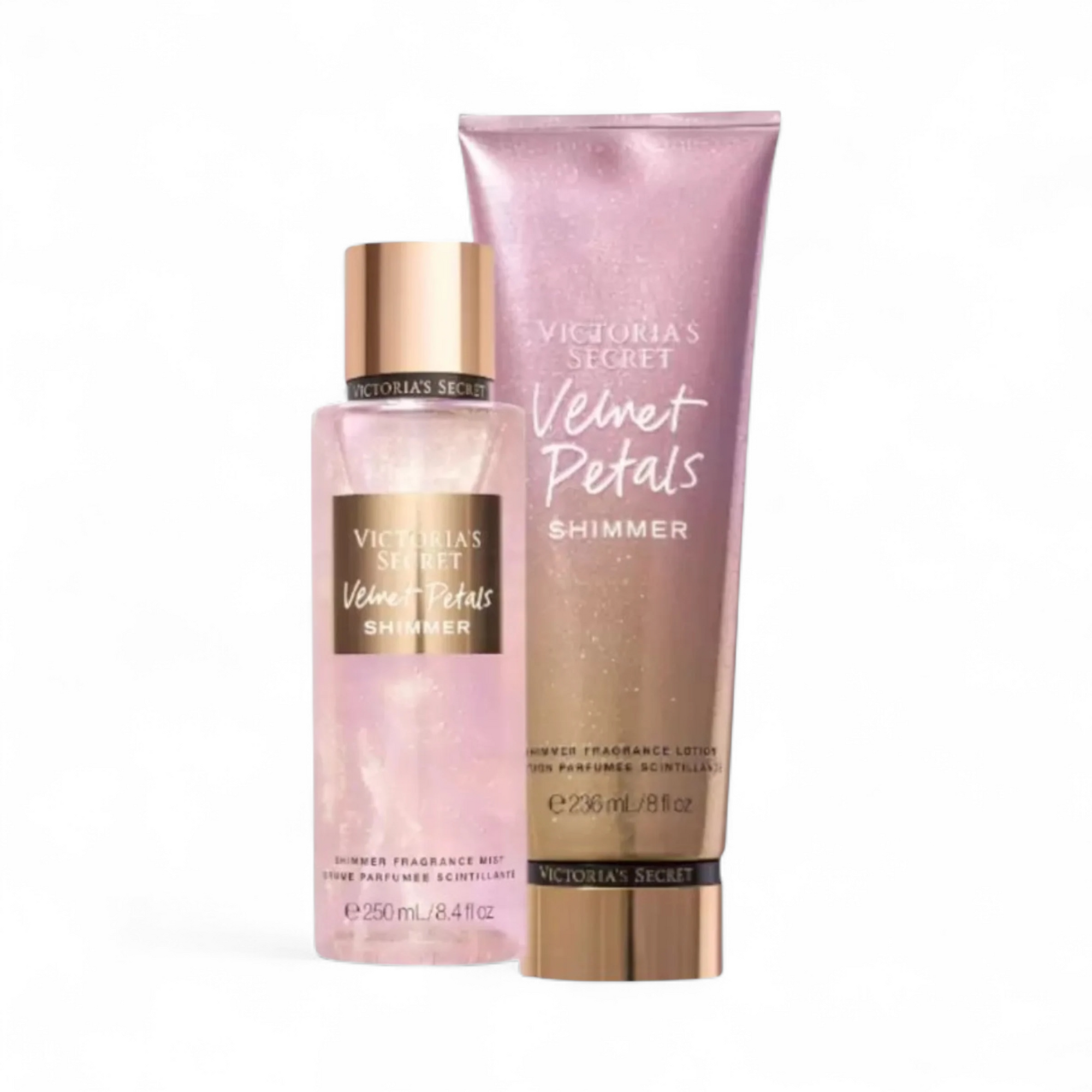 Victoria’s Secret – Kit Body Splash 250ml + Creme Hidratante 236ml Velvet Petals Shimmer