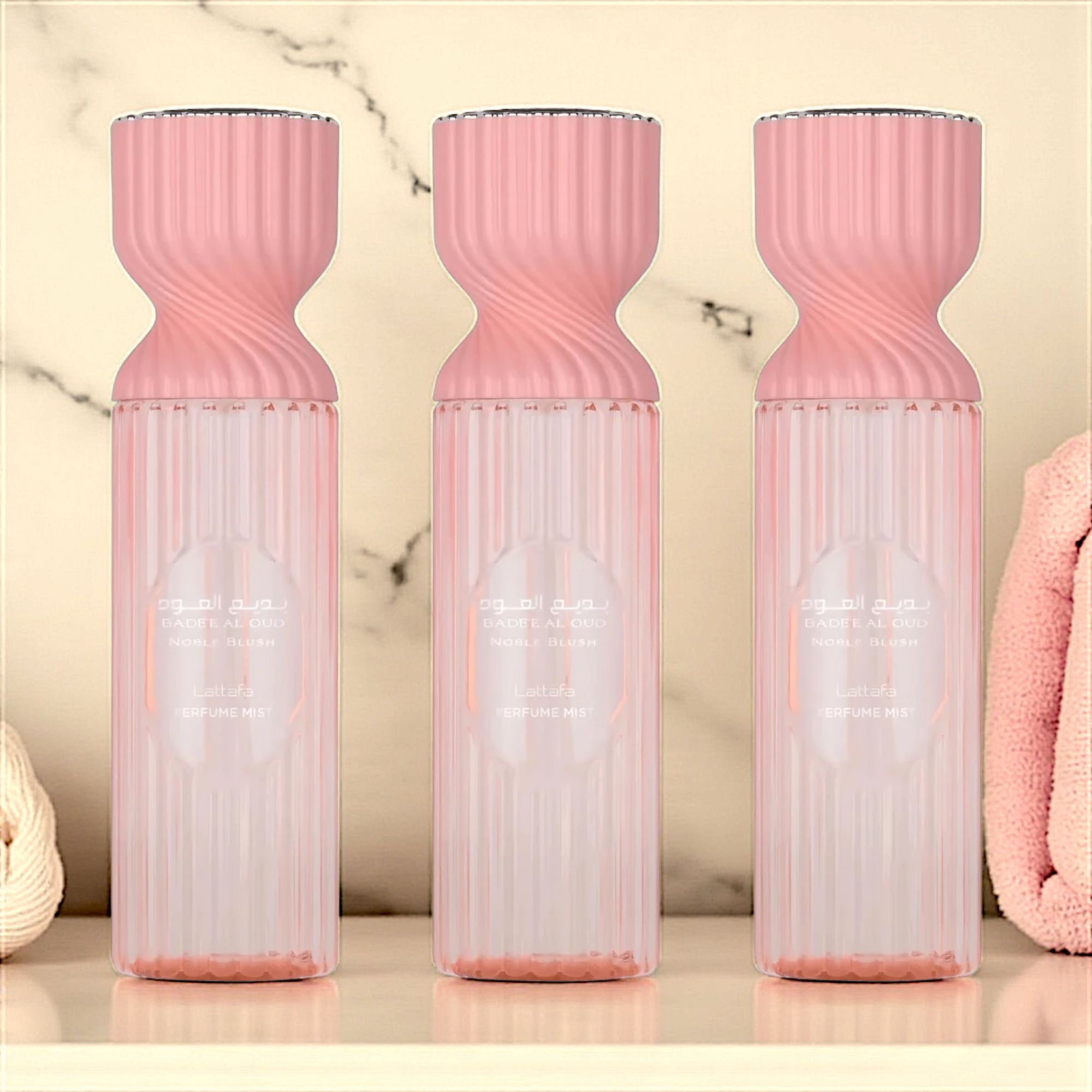 🌹 Body Splash Feminino – Lattafa Bade’e Al Oud Noble Blush 200ml