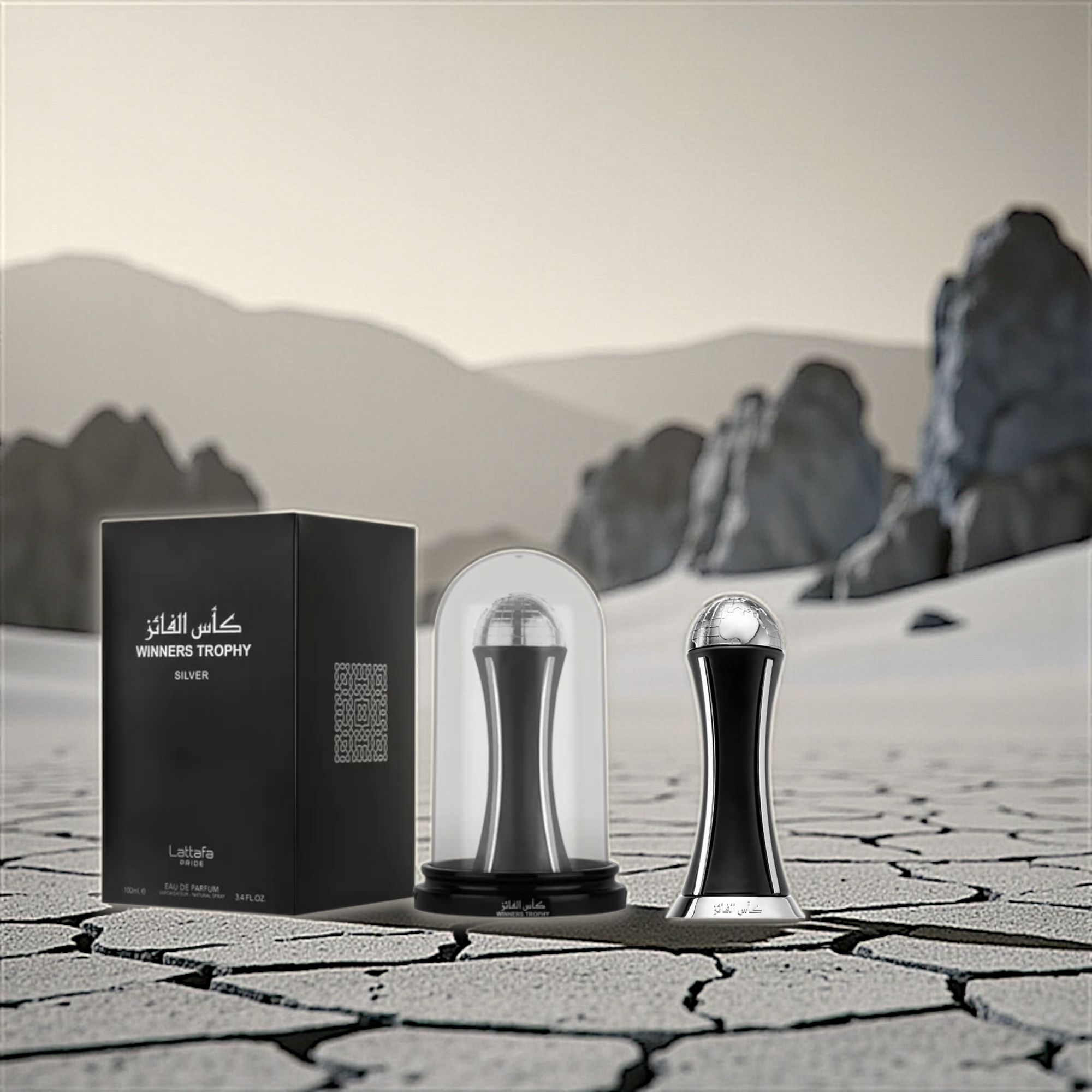 🥈 Perfume Masculino Lattafa Winners Trophy Silver – Eau de Parfum 100ml