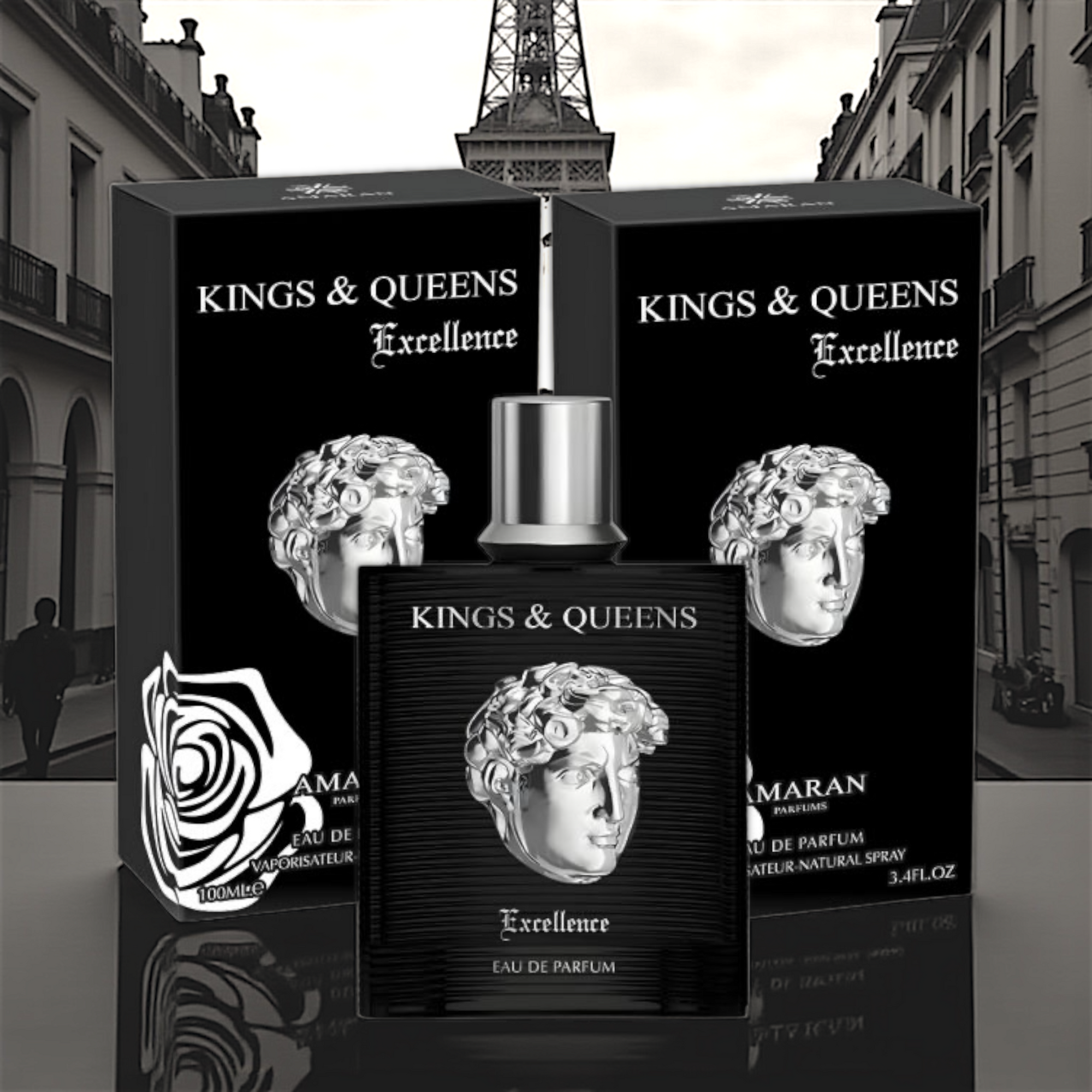 👑 Perfume Masculino Amaran Kings & Queens Excellence – Eau de Parfum 100ml