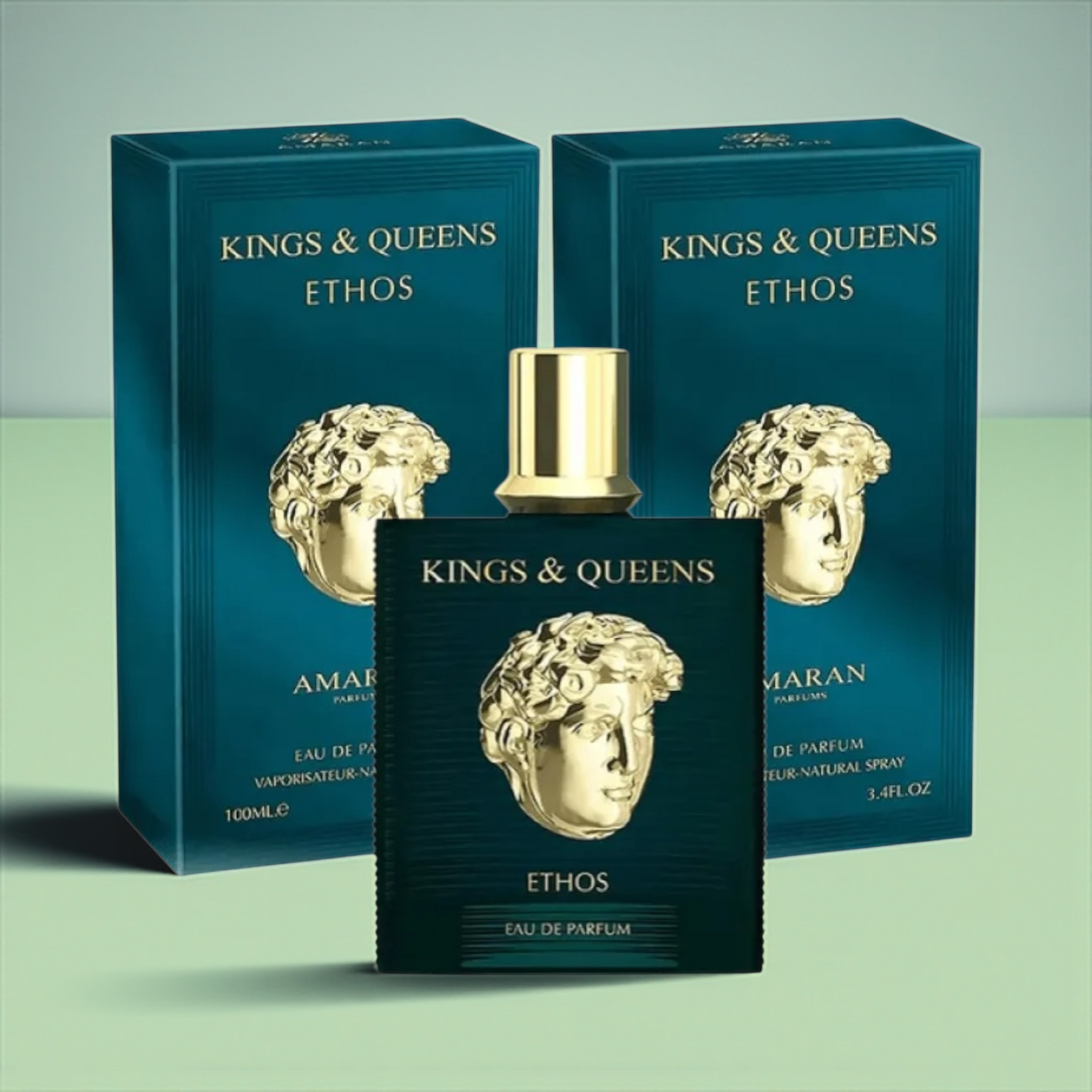 👑 Perfume Masculino Amaran Kings &amp; Queens Ethos – Eau de Parfum 100ml