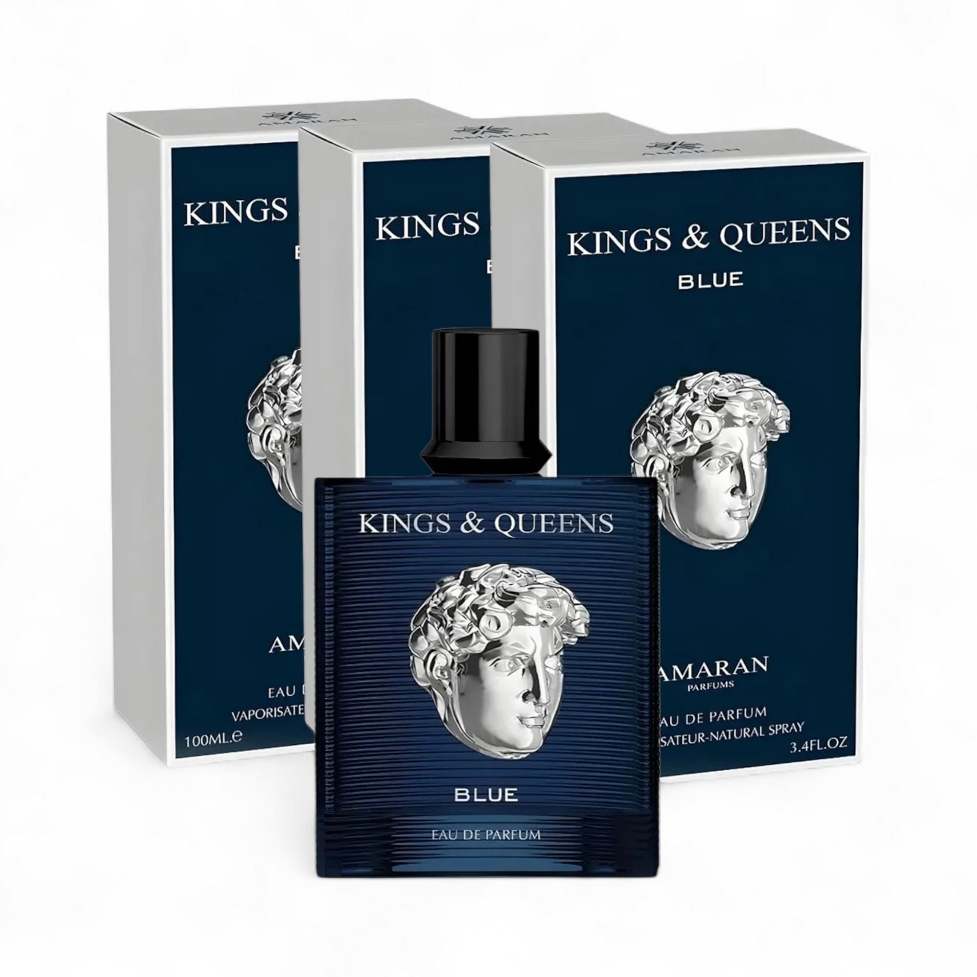 💙 Perfume Masculino Amaran Kings &amp; Queens Blue – Eau de Parfum 100ml