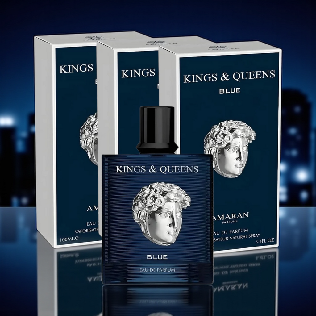 💙 Perfume Masculino Amaran Kings &amp; Queens Blue – Eau de Parfum 100ml