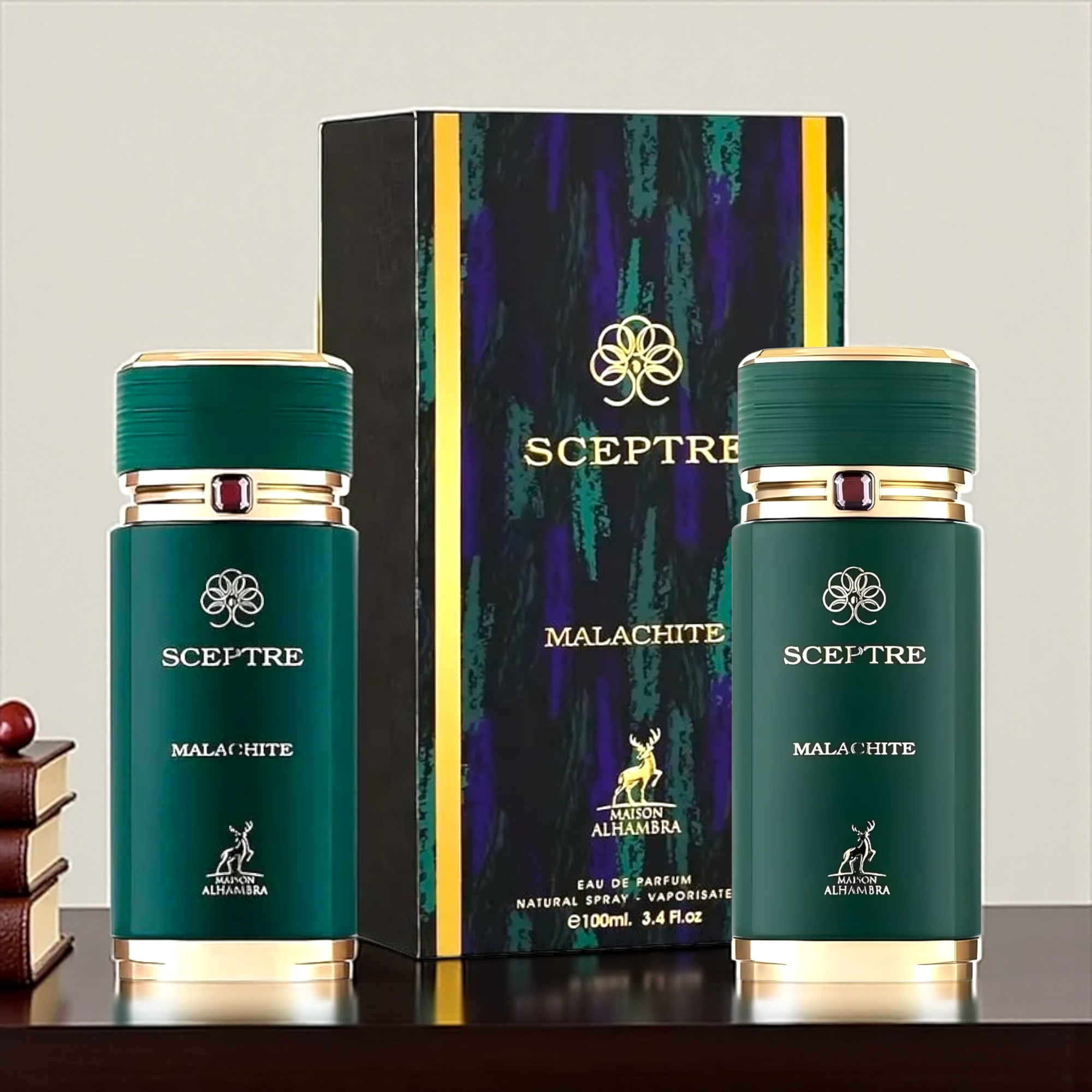 💚 Perfume Masculino Maison Al Hambra Sceptre Malachite – Eau de Parfum 100ml