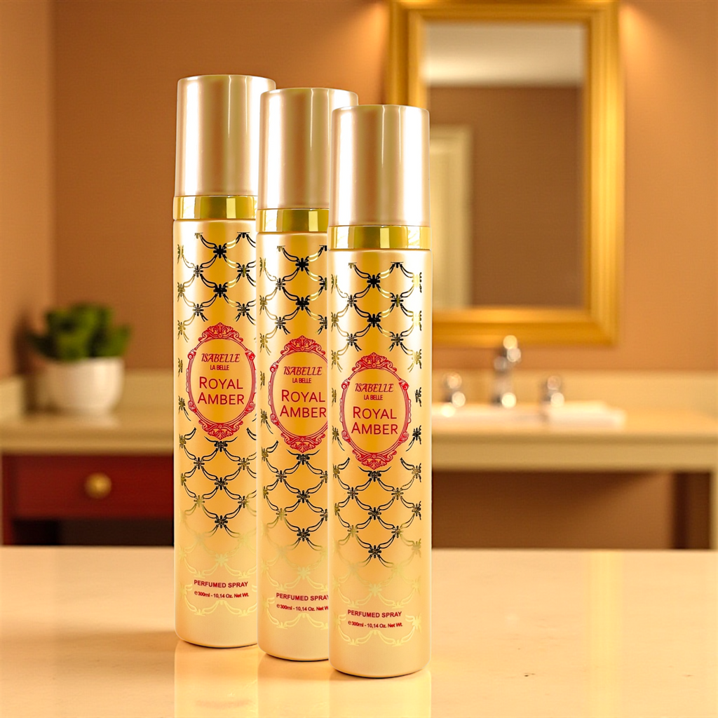 💛 Isabelle La Belle – Spray Corporal Royal Amber Feminino 300ml