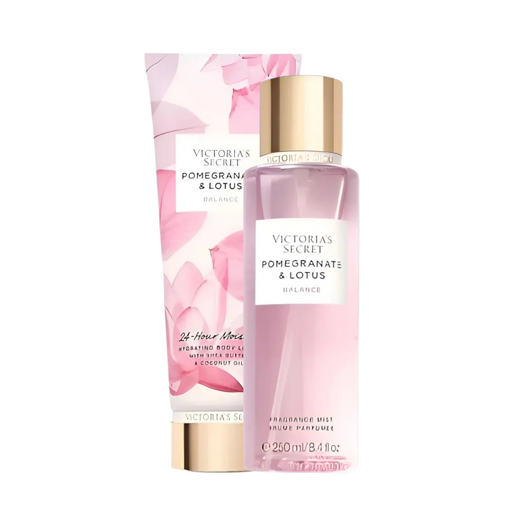 ❤️ VICTORIA’S SECRET – KIT BODY SPLASH 250ML + CREME HIDRATANTE 236ML POMEGRANATE &amp; LOTUS