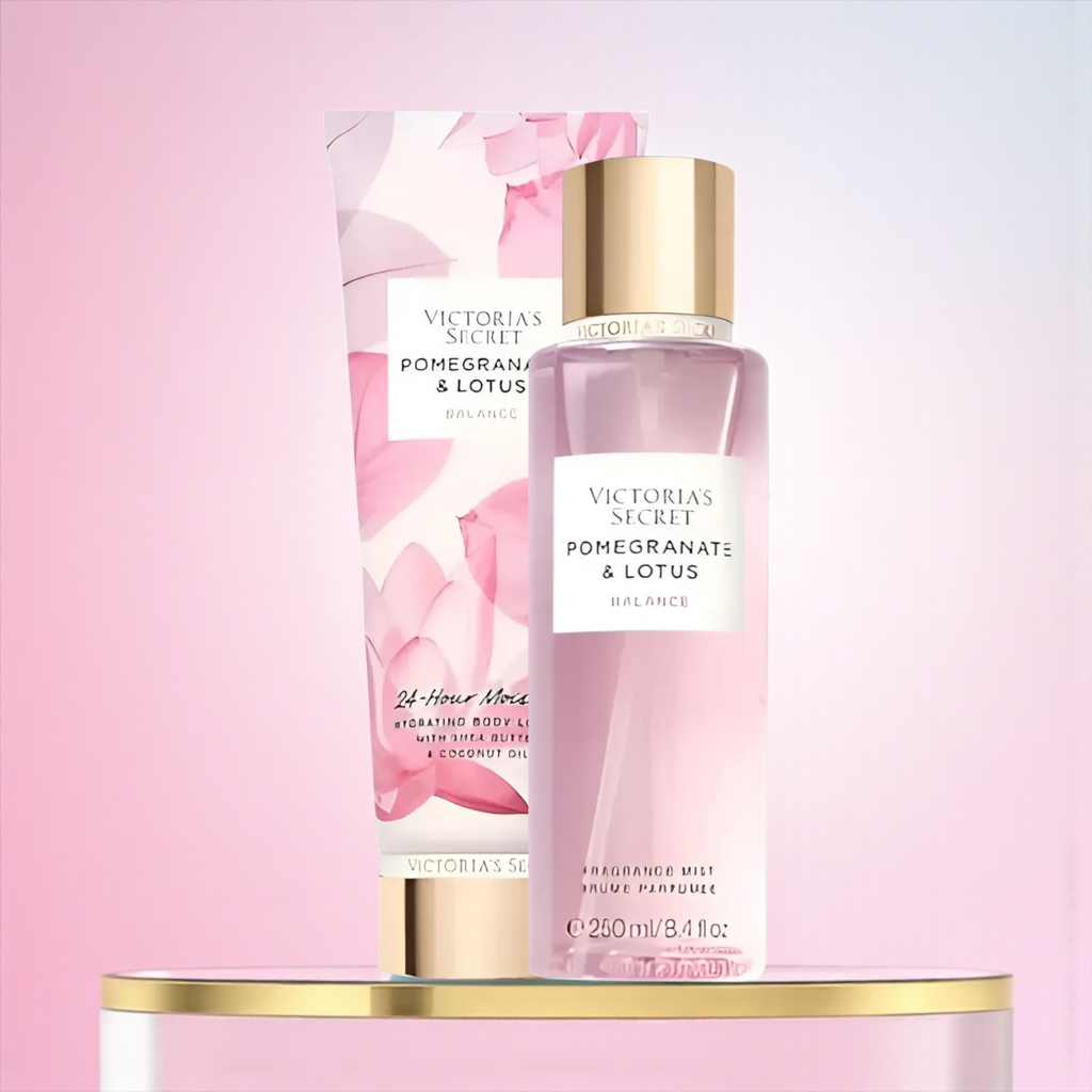 ❤️ VICTORIA’S SECRET – KIT BODY SPLASH 250ML + CREME HIDRATANTE 236ML POMEGRANATE &amp; LOTUS