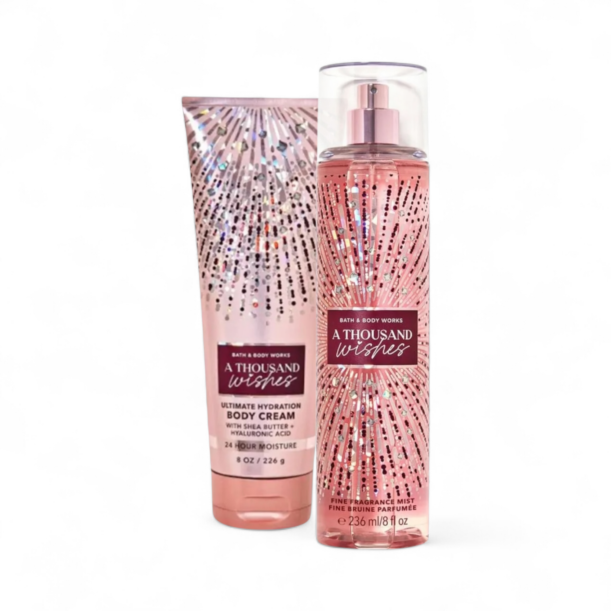 ✨ Kit Body Spray 146ml + Creme Corporal 226ml – Bath & Body Works A Thousand Wishes