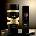 🖤 KIT MASCULINO – LATTAFA ASAD TRADICIONAL 100ML + ISABELLE LÁ BELLE CREME CORPORAL 200ML
