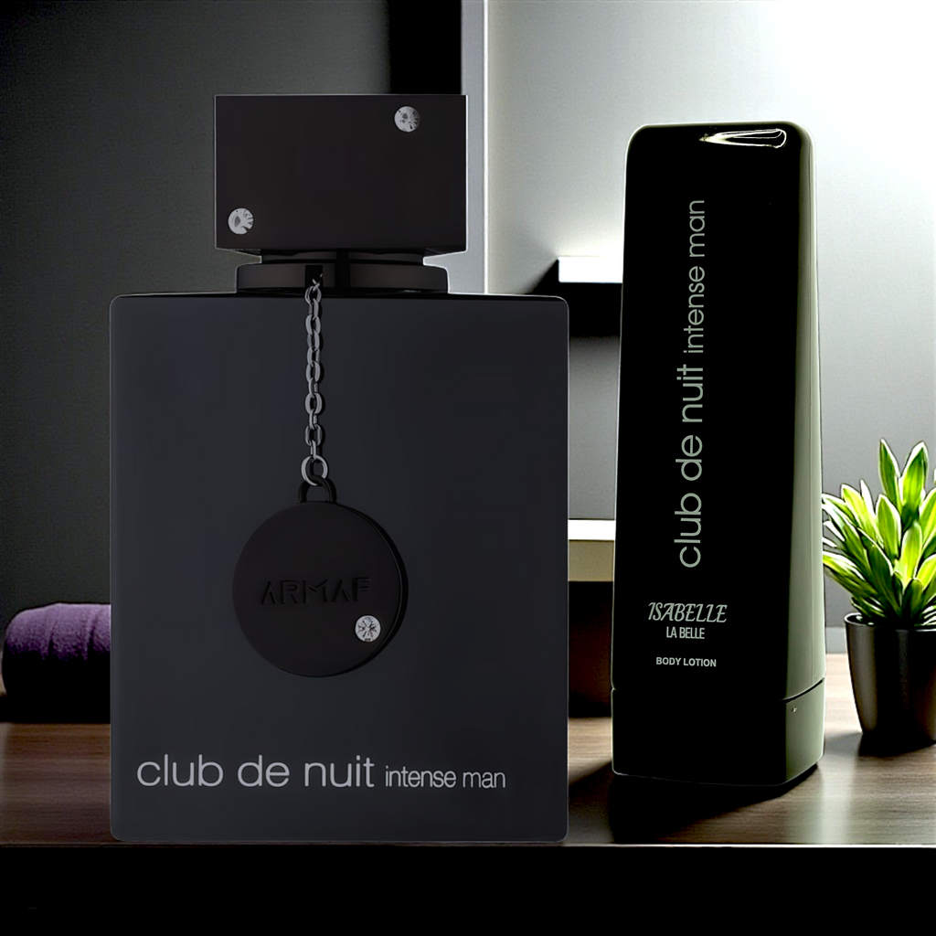 🖤 KIT MASCULINO – ARMAF CLUB DE NUIT INTENSE MAN 100ML + ISABELLE LÁ BELLE CREME CORPORAL 200ML