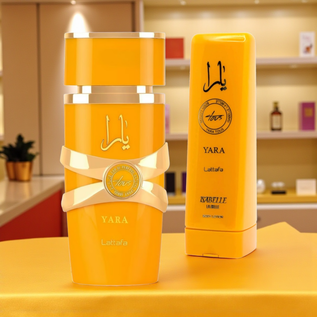 🌸 KIT FEMININO – LATTAFA YARA TOUS 100ML + ISABELLE LÁ BELLE CREME CORPORAL 200ML