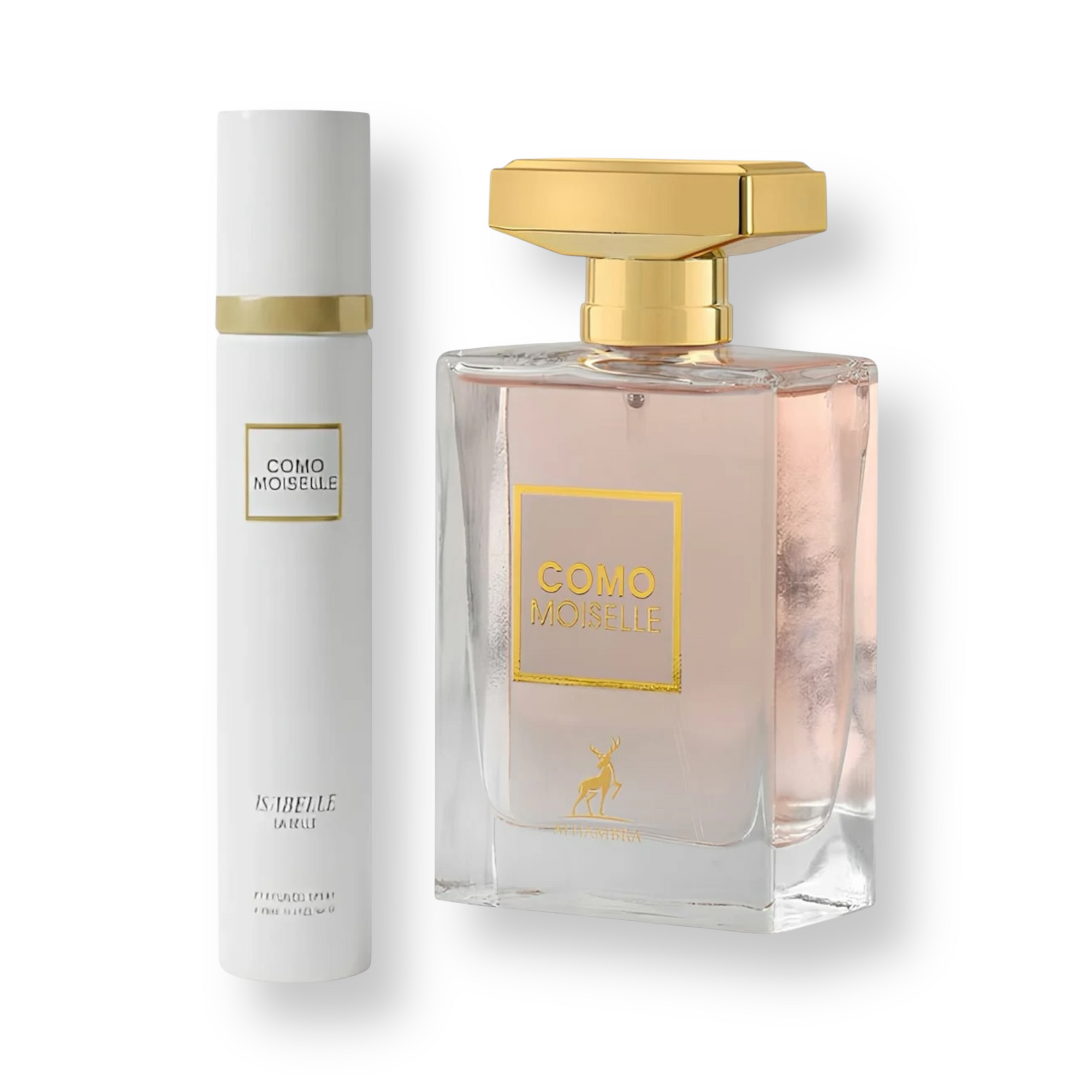 🤍 KIT FEMININO – MAISON ALHAMBRA COMO MOISELLE 100ML + SPRAY CORPORAL FEMININO 300ML