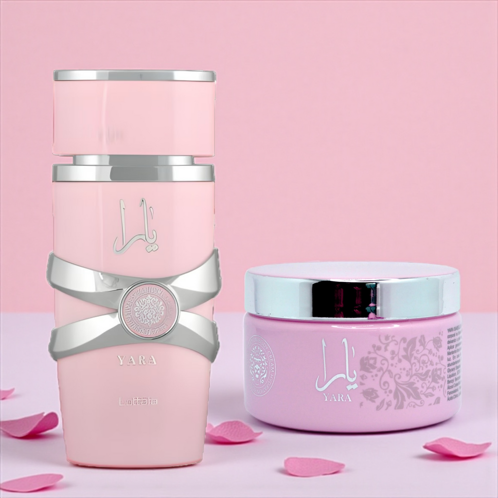 🌹 KIT FEMININO – LATTAFA YARA ROSE 100ML + ISABELLE LÁ BELLE PASTA CORPORAL 200ML