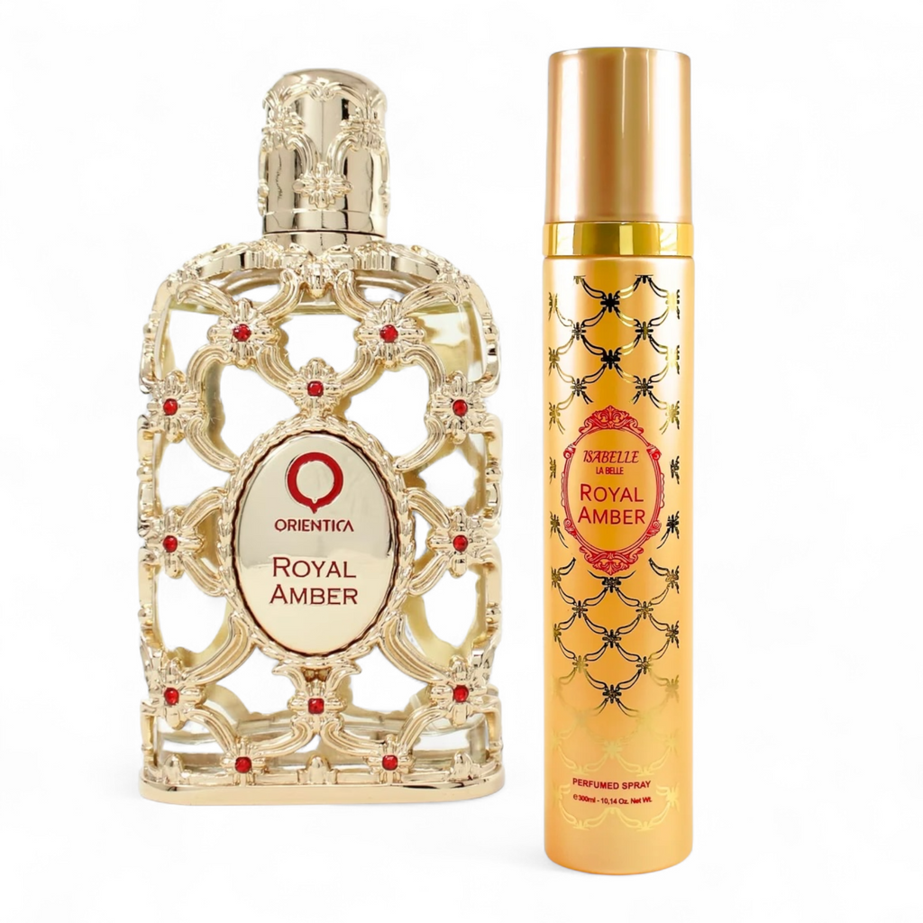 💛 KIT UNISSEX – ORIENTICA ROYAL AMBER 100ML + SPRAY CORPORAL 300ML