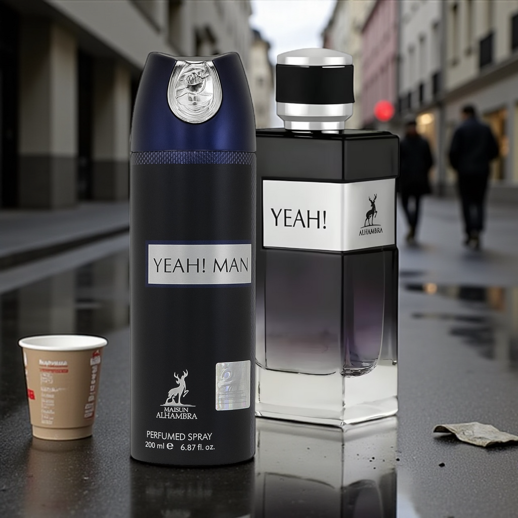 ⚫ KIT MASCULINO – YEAH! MAN 100ML + PERFUMED SPRAY CORPORAL 200ML