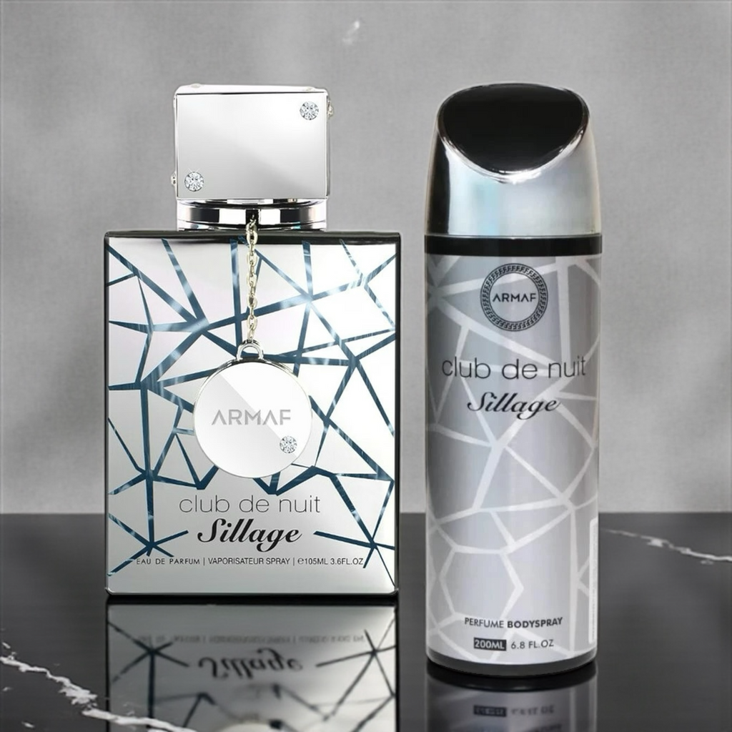 ⚫ KIT MASCULINO – CLUB DE NUIT SILLAGE 100ML + PERFUMED SPRAY CORPORAL 200ML