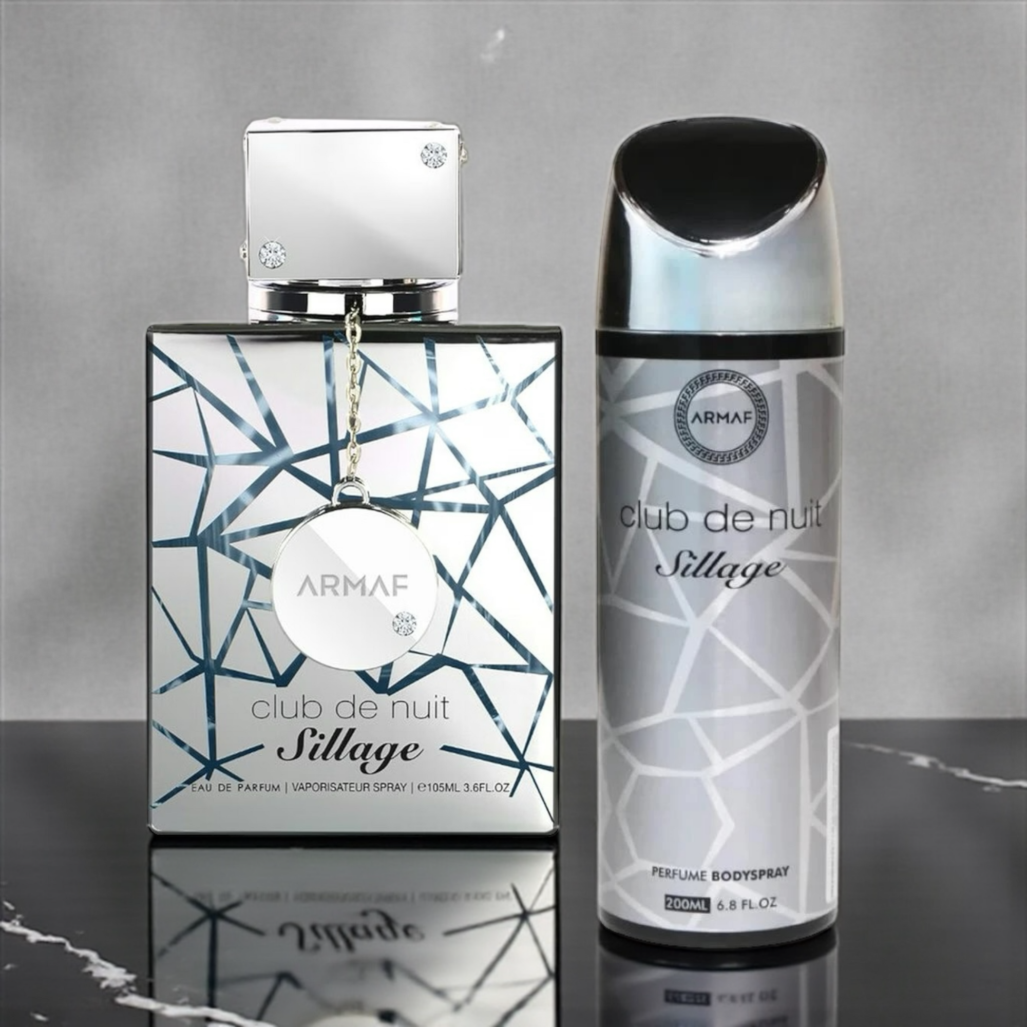 ⚫ KIT MASCULINO – CLUB DE NUIT SILLAGE 100ML + PERFUMED SPRAY CORPORAL 200ML