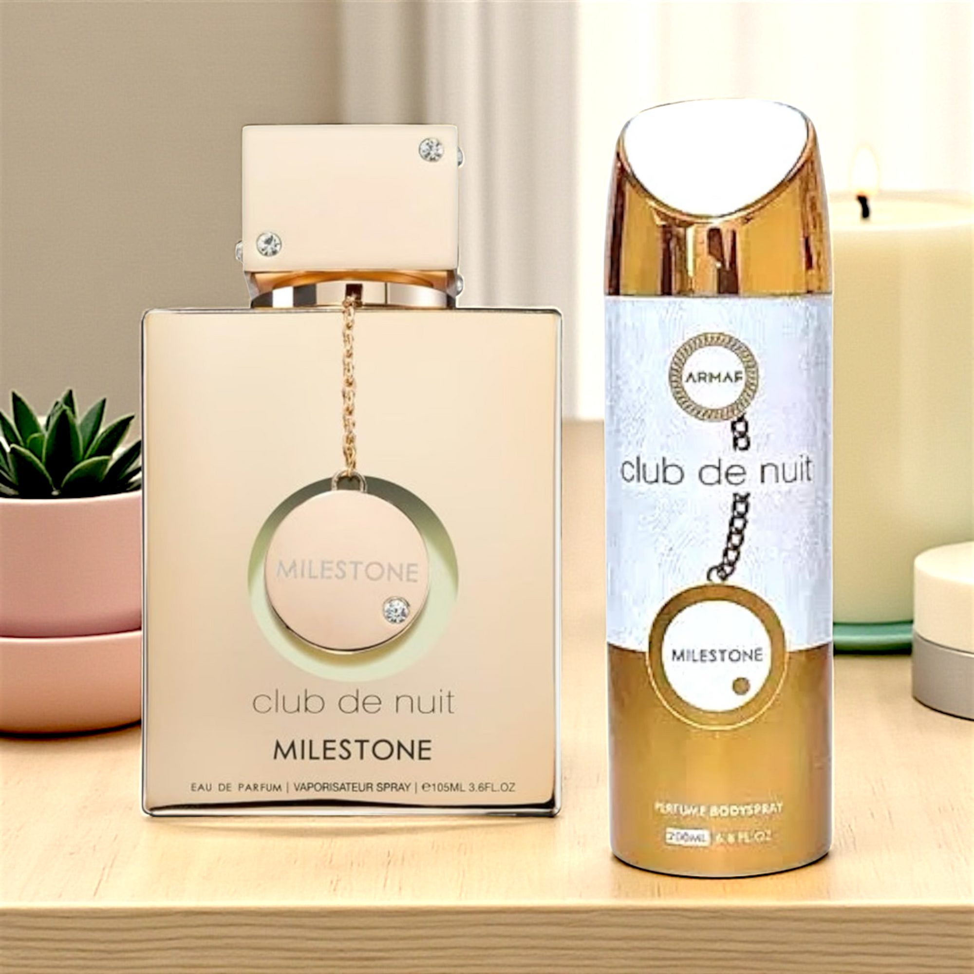 💛 KIT FEMININO – CLUB DE NUIT MILESTONE 100ML + PERFUMED SPRAY CORPORAL 200ML