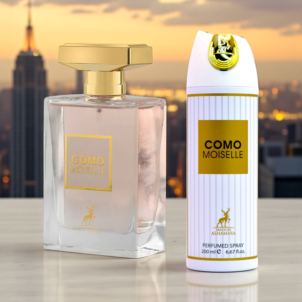 ⚫ KIT FEMININO – COMO MOISELLE 100ML + PERFUMED SPRAY CORPORAL 200ML