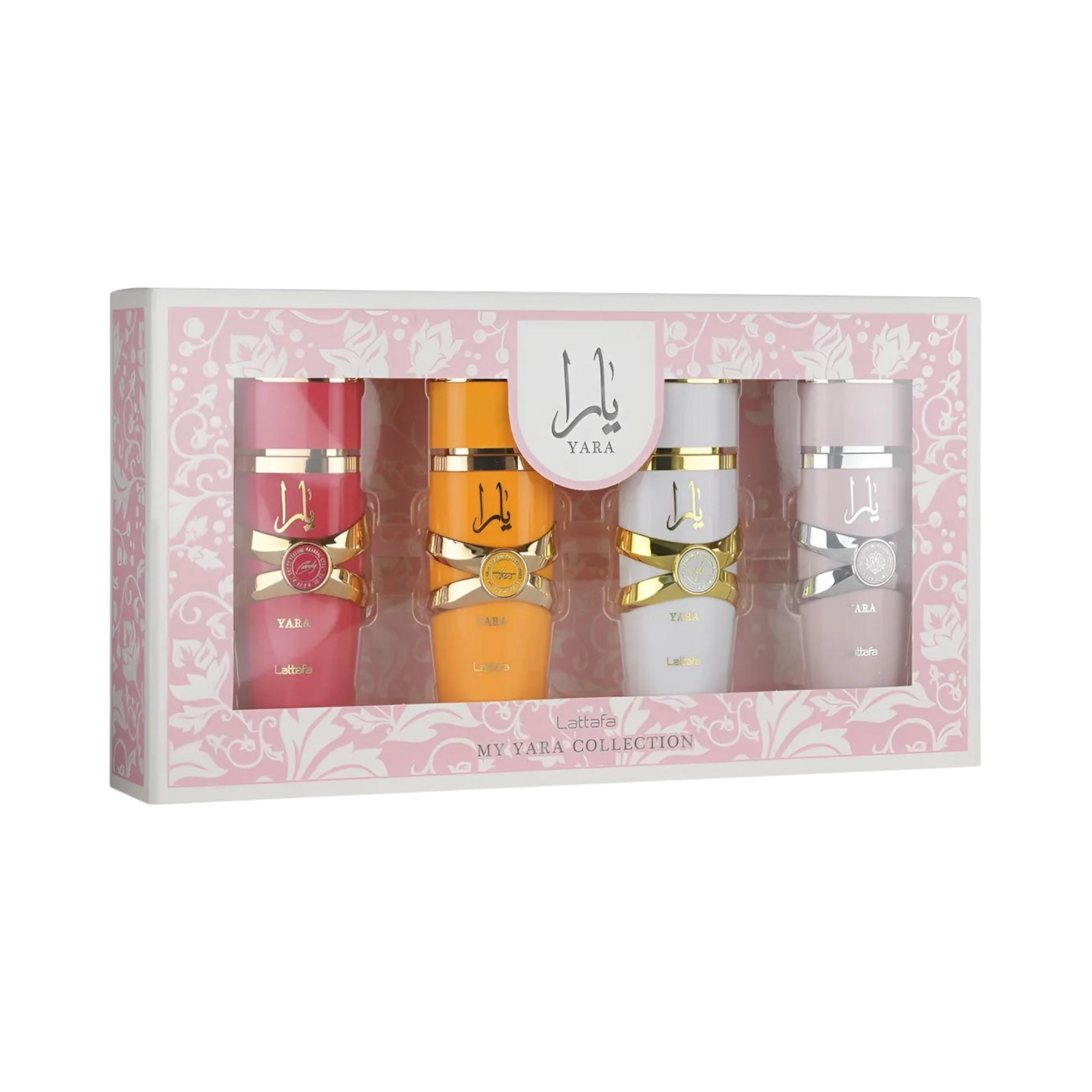 🎀 Kit Feminino – Lattafa Gift Set Yara • 4 Peças (30ml cada)